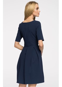 Sukienka z kontrafałdą S003, Kolor granatowy, Rozmiar XL, Stylove ze sklepu Primodo w kategorii Sukienki - zdjęcie 188146120