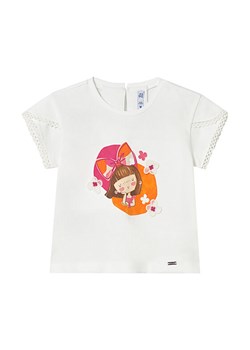 Mayoral T-Shirt 1079 Biały Regular Fit ze sklepu MODIVO w kategorii Kaftaniki i bluzki - zdjęcie 188148733