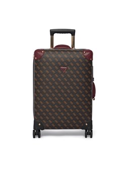 Guess Walizka kabinowa Latona Travel TWLQ92 11983 Brązowy ze sklepu MODIVO w kategorii Walizki - zdjęcie 188148761