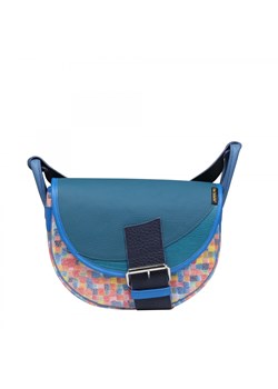 niebieska  damska torebka skórzana  listonoszka na ramię Freshman M ze sklepu Słoń Torbalski w kategorii Listonoszki - zdjęcie 188149702