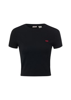 Levi's Koszulka damska Kobiety Bawełna czarny jednolity ze sklepu vangraaf w kategorii Bluzki damskie - zdjęcie 188149710