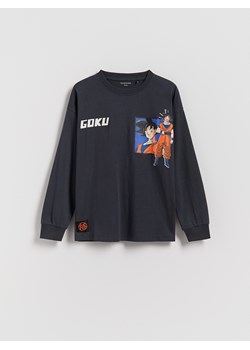 Reserved - Koszulka longsleeve Dragon Ball Z - ciemnoszary ze sklepu Reserved w kategorii T-shirty chłopięce - zdjęcie 188150250