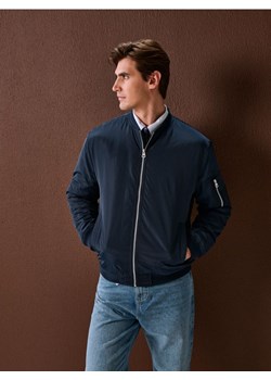 Sinsay - Kurtka bomberka z ociepleniem - granatowy ze sklepu Sinsay w kategorii Kurtki męskie - zdjęcie 188151264