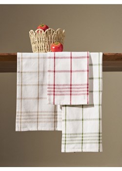 Sinsay - Ścierki kuchenne w kratę 3 pack - wielobarwny ze sklepu Sinsay w kategorii Fartuchy kuchenne - zdjęcie 188151391