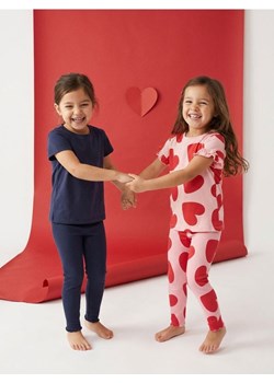 Sinsay - Bawełniana koszulka ze wzorem w serca 2 pack - różowy ze sklepu Sinsay w kategorii T-shirty chłopięce - zdjęcie 188151432