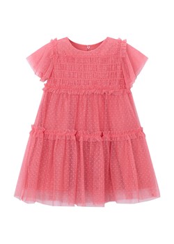 Mayoral Sukienka elegancka 3917 Koralowy Regular Fit ze sklepu MODIVO w kategorii Sukienki dziewczęce - zdjęcie 188151601