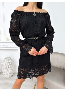 Czarna Koronkowa Hiszpanka ze sklepu ModnaKiecka.pl w kategorii Sukienki - zdjęcie 188151752