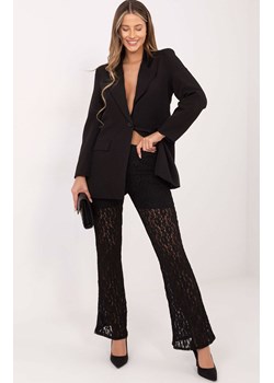 Czarne spodnie damskie koronkowe IT-SP-9960.78, Kolor czarny, Rozmiar uniwersalny, ITALY MODA ze sklepu Primodo w kategorii Spodnie damskie - zdjęcie 188153341