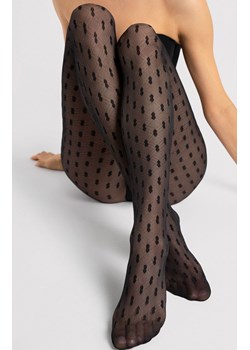 Czarne wzorzyste rajstopy damskie BIJOU 20 DEN, Kolor czarny, Rozmiar 5, Fiore ze sklepu Primodo w kategorii Rajstopy - zdjęcie 188153400