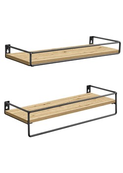 Zestaw 2 półek ściennych dąb artisan M4-B07 ze sklepu Edinos.pl w kategorii Półki - zdjęcie 188153470