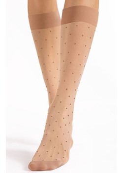 Podkolanówkami w kropki z efektem masażu cieliste DOTS MASSAGE 20 DEN, Kolor cielisty, Rozmiar uniwersalny, Fiore ze sklepu Intymna w kategorii Podkolanówki - zdjęcie 188153563