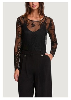 Morgan De Toi Longsleeve 261-TCITY Czarny Modern Fit ze sklepu MODIVO w kategorii Bluzki damskie - zdjęcie 188154923