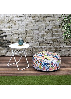 Garden Spirit Puf "Gonflable" w kolorze białym ze wzorem - wys. 25 x Ø 55 cm ze sklepu Limango Polska w kategorii Pufy i siedziska - zdjęcie 188155471
