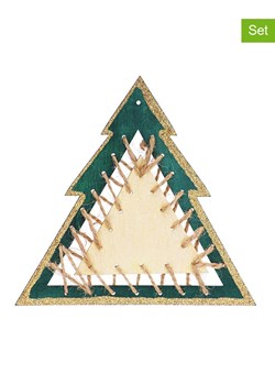 SUNNYSUE Drewniane zawieszki (12 szt.) w kolorze jasnobrązowym ze sklepu Limango Polska w kategorii Zabawki - zdjęcie 188156040