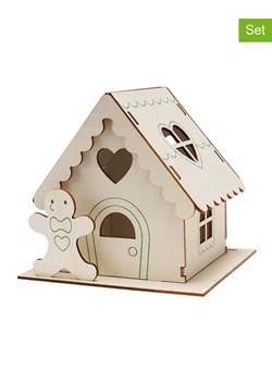 SUNNYSUE Drewniane domki piernikowe (3 szt.) do złożenia ze sklepu Limango Polska w kategorii Zabawki - zdjęcie 188156042