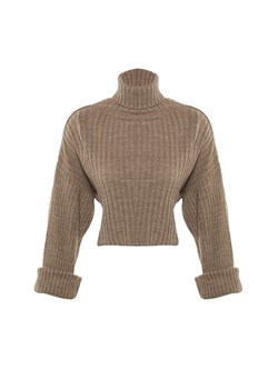 trendyol Golf w kolorze szarobrązowym ze sklepu Limango Polska w kategorii Swetry damskie - zdjęcie 188156221