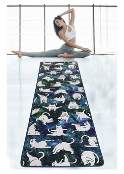 ABERTO DESIGN Dywan w kolorze granatowo-białym do jogi ze sklepu Limango Polska w kategorii Dywany - zdjęcie 188157022