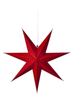 STAR Trading Gwiazda papierowa "Cloud" w kolorze czerwonym - Ø 60 cm ze sklepu Limango Polska w kategorii Oświetlenie - zdjęcie 188157391