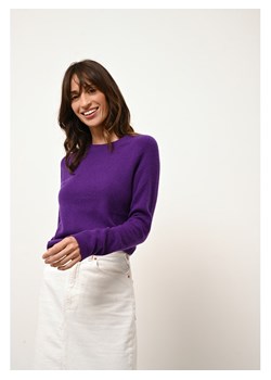 Just Cashmere Kaszmirowy sweter "Rebecca" w kolorze fioletowym ze sklepu Limango Polska w kategorii Swetry damskie - zdjęcie 188157404