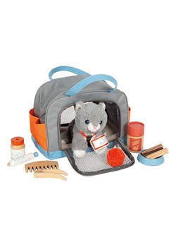 small foot Kotek w kolorze szarym z torbą i zestawem do pielęgnacji - 2+ ze sklepu Limango Polska w kategorii Zabawki - zdjęcie 188157722