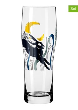 RITZENHOFF Szklanki (2 szt.) w kolorze czarno-żółtym do piwa - 630 ml ze sklepu Limango Polska w kategorii Naczynia - zdjęcie 188157943