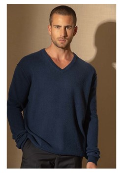 Perfect Cashmere Kaszmirowy sweter "Lorenzo" w kolorze granatowym ze sklepu Limango Polska w kategorii Swetry męskie - zdjęcie 188158033