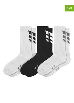 erima Skarpety (3 pary) "Wings" w kolorze biało-czarnym ze sklepu Limango Polska w kategorii Skarpetki męskie - zdjęcie 188159294