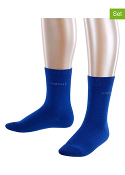 ESPRIT Skarpety (2 pary) "Foot Logo" w kolorze niebieskim ze sklepu Limango Polska w kategorii Skarpetki dziecięce - zdjęcie 188159502