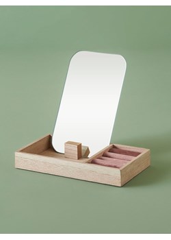 BELLA MAISON Lusterko kosmetyczne w kolorze jasnobrązowo-jasnoróżowym - 12 x 17 cm ze sklepu Limango Polska w kategorii Lustra - zdjęcie 188159532