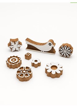 Samimi Stemple (8 szt.) w kolorze jasnobrązowo-białym - 4 x 4 cm ze sklepu Limango Polska w kategorii Zabawki - zdjęcie 188159601
