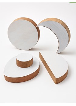 Samimi Stemple (5 szt.) "Moon" w kolorze jasnobrązowo-białym - 9 x 7 cm ze sklepu Limango Polska w kategorii Zabawki - zdjęcie 188159621