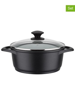 GSW 2-częściowy zestaw "Gourmet" w kolorze czarnym - Ø 28 cm ze sklepu Limango Polska w kategorii Garnki - zdjęcie 188159723