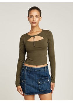 G-Star Koszulka w kolorze khaki ze sklepu Limango Polska w kategorii Bluzki damskie - zdjęcie 188160241