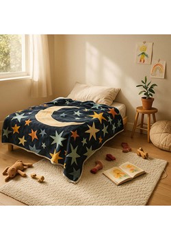 The Wild Hug Koc "Colorful Sky" w kolorze granatowym ze wzorem - 170 x 130 cm ze sklepu Limango Polska w kategorii Tekstylia - zdjęcie 188160384