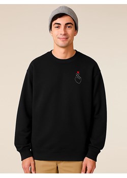 WOOOP Bluza "K Love Cur" w kolorze czarnym ze sklepu Limango Polska w kategorii Bluzy męskie - zdjęcie 188160390