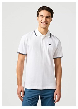 Wrangler Koszulka polo w kolorze białym ze sklepu Limango Polska w kategorii T-shirty męskie - zdjęcie 188160420
