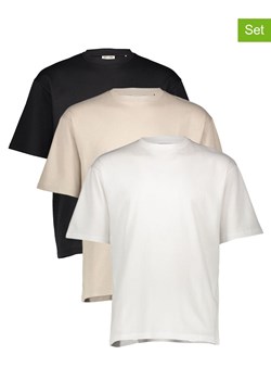 ONLY &amp; SONS Koszulki (3 szt.) w kolorze biało-czarno-kremowym ze sklepu Limango Polska w kategorii T-shirty męskie - zdjęcie 188160460