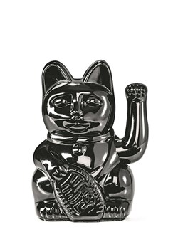 Donkey Figurka dekoracyjna "Lucky Cat" w kolorze czarnym - 10,5 x 15 x 8,5 cm ze sklepu Limango Polska w kategorii Dekoracje - zdjęcie 188160584