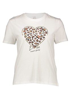 ONLY Koszulka w kolorze białym ze sklepu Limango Polska w kategorii Bluzki damskie - zdjęcie 188160731