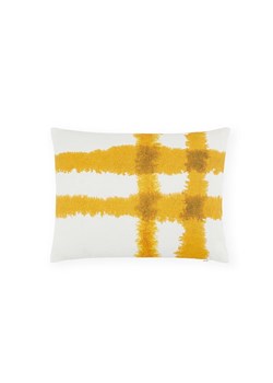 Lanerossi Lniana poszewka w kolorze biało-żółtym na poduszkę - 30 x 40 cm ze sklepu Limango Polska w kategorii Poduszki dekoracyjne - zdjęcie 188160742