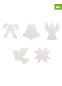 OYOY living design Zawieszki (5 szt.) w kolorze białym do prezentów ze sklepu Limango Polska w kategorii Dekoracje bożonarodzeniowe - zdjęcie 188161322