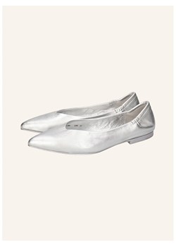 MELVIN &amp; HAMILTON Skórzane baleriny "Alora 1" w kolorze srebrnym ze sklepu Limango Polska w kategorii Balerinki - zdjęcie 188161594