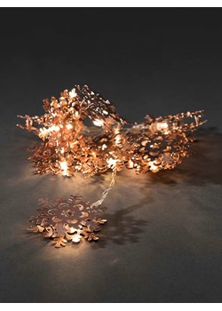 Konstsmide Girlanda LED "Snowflakes" w kolorze miedzianym - dł. 90 cm ze sklepu Limango Polska w kategorii Oświetlenie - zdjęcie 188161804