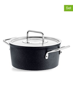 Fissler 2-częściowy zestaw "Adamant®" w kolorze czarnym - Ø 24 cm ze sklepu Limango Polska w kategorii Garnki - zdjęcie 188162451