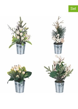 Villa d´Este Sztuczne rośliny (12 szt.) w kolorze zielono-białym - wys. 16 x Ø 6 cm ze sklepu Limango Polska w kategorii Doniczki i osłonki - zdjęcie 188163144