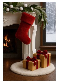 Colourful Cotton Skarpeta świąteczna w kolorze czerwonym ze sklepu Limango Polska w kategorii Dekoracje bożonarodzeniowe - zdjęcie 188163301