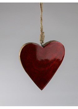 AM Design Zawieszka dekoracyjna "Serce" w kolorze czerwonym - 12 x 9 cm ze sklepu Limango Polska w kategorii Dekoracje bożonarodzeniowe - zdjęcie 188163570