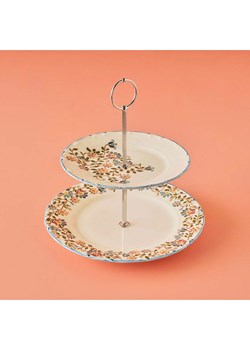 BELLA MAISON Etażerka "Vintage" w kolorze kremowym ze wzorem ze sklepu Limango Polska w kategorii Misy i tace dekoracyjne - zdjęcie 188163620