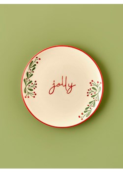 BELLA MAISON Talerz śniadaniowy "Jolly" w kolorze kremowo-czerwonym - Ø 20 cm ze sklepu Limango Polska w kategorii Naczynia - zdjęcie 188163642