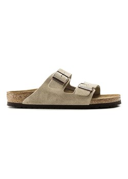 Birkenstock Skórzane klapki "Arizona" w kolorze beżowym ze sklepu Limango Polska w kategorii Klapki damskie - zdjęcie 188164010